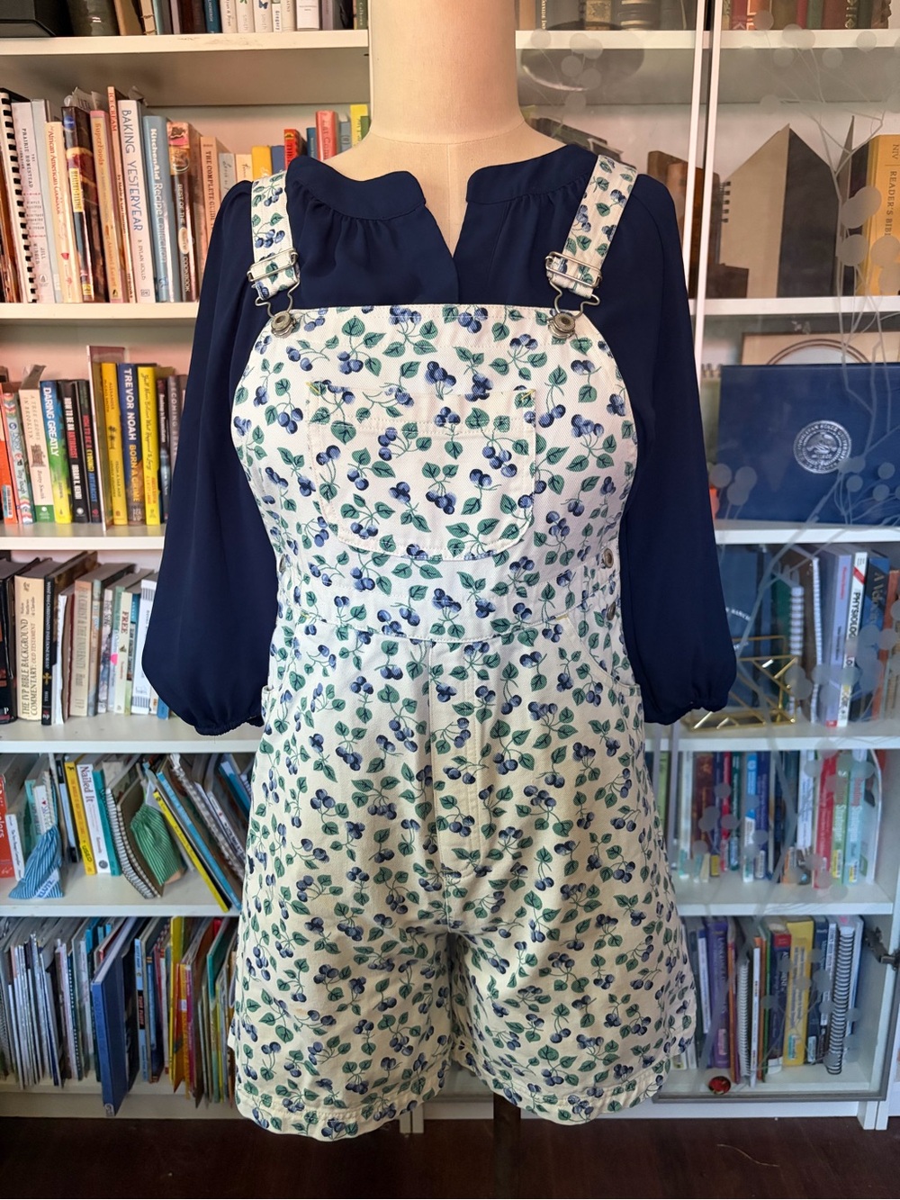 Blueberry print Overalls